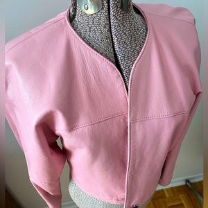 Vintage Danier pink leather jacket M